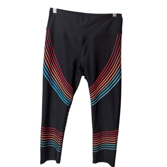 RBX Pants - RBX Women's Athletic Sporty Black & Multi-color Legging Sz M